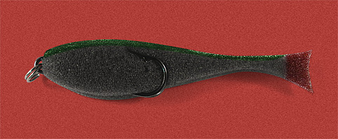 Поролоновая рыбка серо-зелёная